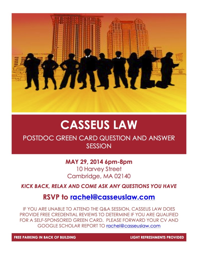 Casseus Law Event May 29, 2014