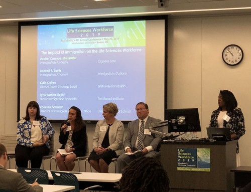 Rachel Casseus Speaking and Moderating Panel at the MassBio Life Sciences Workforce 2019 Conference, Held on Thursday, May 23, 2019 at Northeastern University